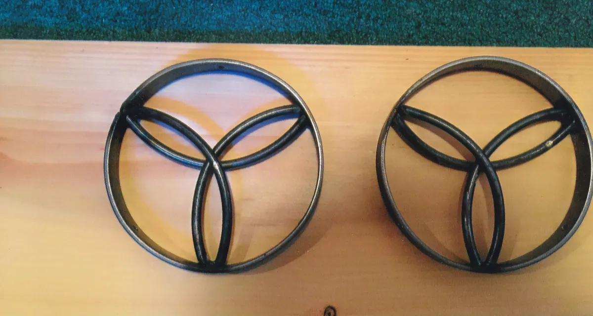 Celtic love knots on a custom headboard