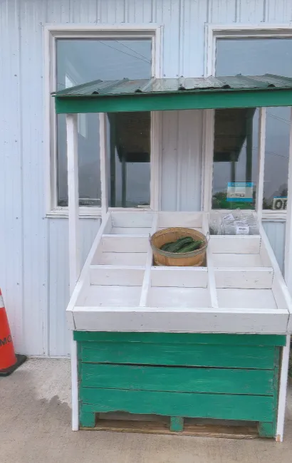 Bragg Farm vegetable stand build in 2023