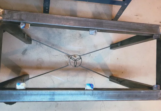 Celtic metal table in Cobourg