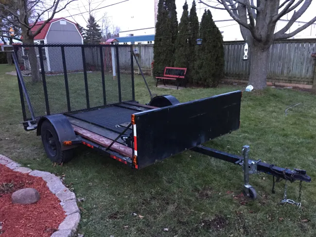 Cobourg motorcycle trailer repair finished