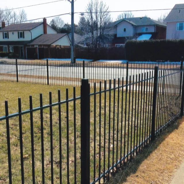 Steel fence in Courtice 2000