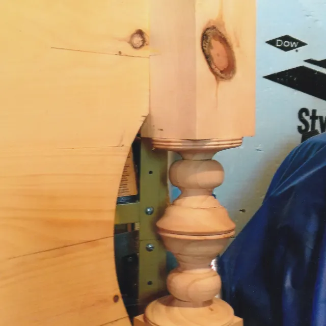 Custom headboard post insert