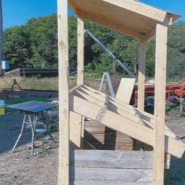 Custom built vegetable stand in Bowmanville