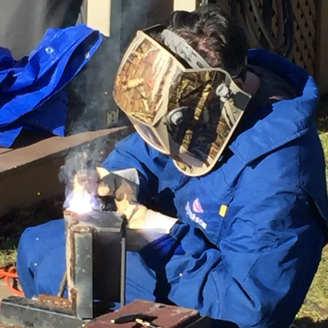 Motorcycle trailer welding repair