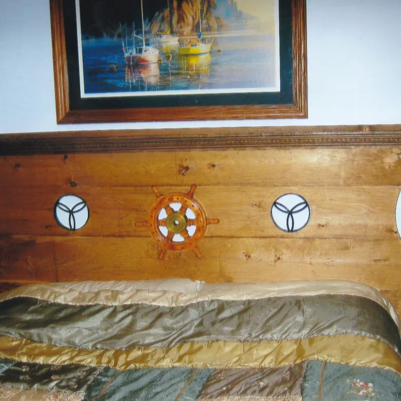 Custom headboard with Celtic Love Knots in Oshawa